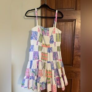Lilly Pulitzer Alision Sleeveless Pullover Shoulder Skirt Dress NWOT size 12